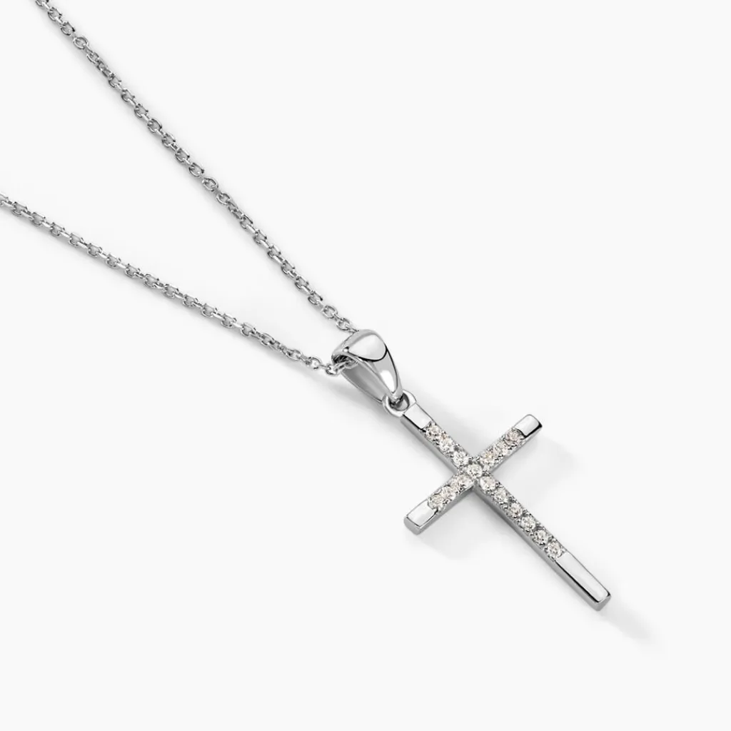 Histoire d'Or Collier Chirsta Argent Blanc Oxyde De Zirconium Outlet