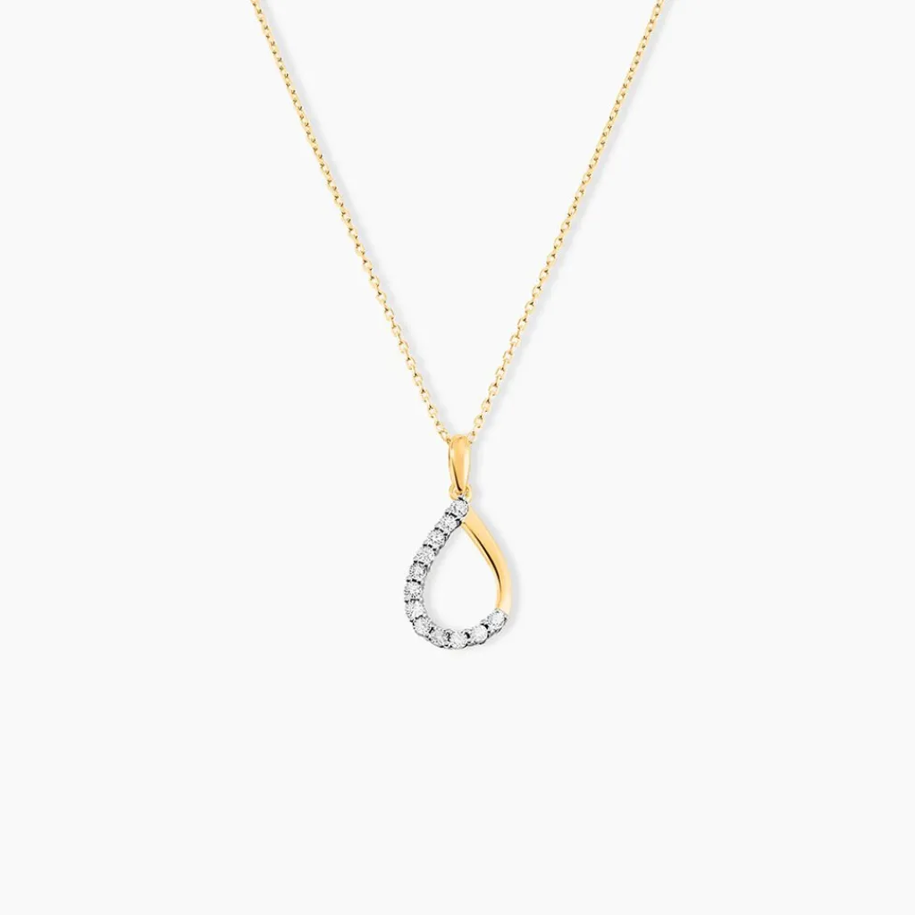 Histoire d'Or Collier Chrystalise Or Jaune Diamant Outlet
