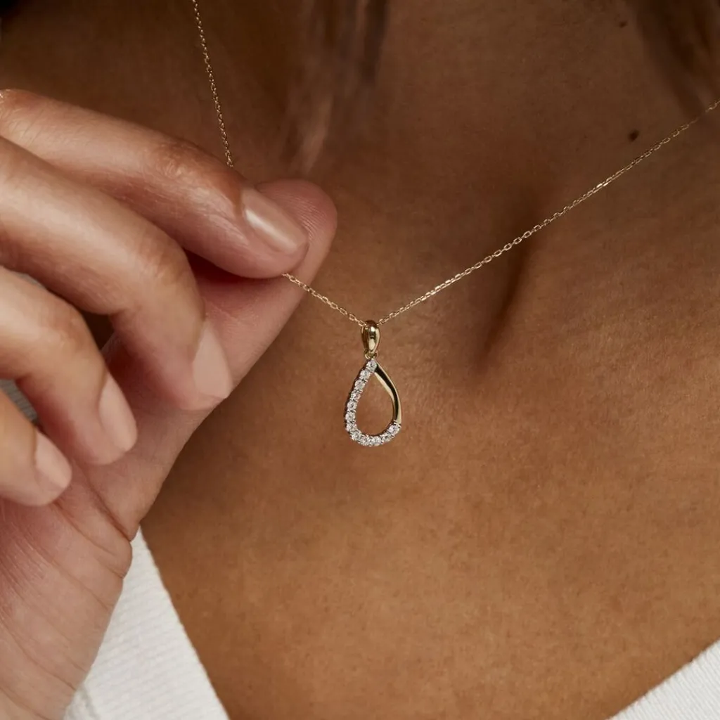 Histoire d'Or Collier Chrystalise Or Jaune Diamant Outlet