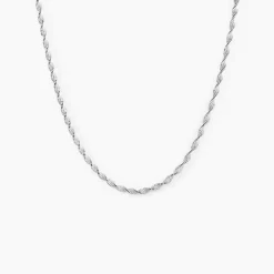 Histoire d'Or Collier Ciana Torsade Diamante Argent Blanc New