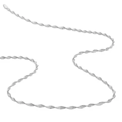 Histoire d'Or Collier Ciana Torsade Diamante Argent Blanc New