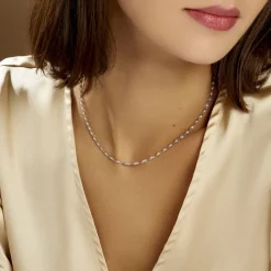 Histoire d'Or Collier Ciana Torsade Diamante Argent Blanc New