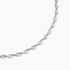 Histoire d'Or Collier Ciana Torsade Diamante Argent Blanc Online