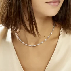 Histoire d'Or Collier Ciana Torsade Diamante Argent Blanc Online