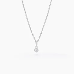 Histoire d'Or Collier Cicelie Or Blanc Diamant New