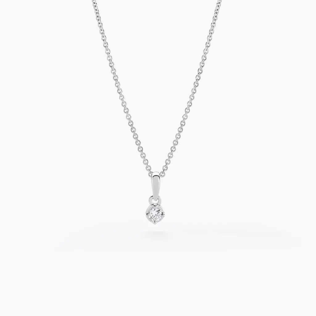 Histoire d'Or Collier Cicelie Or Blanc Diamant New