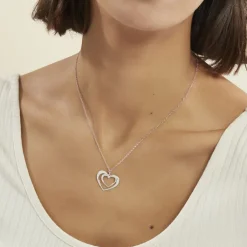 Histoire d'Or Collier Clarra Argent Blanc Discount