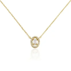 Histoire d'Or Collier Classical Plaqué Or Jaune Oxyde De Zirconium Best