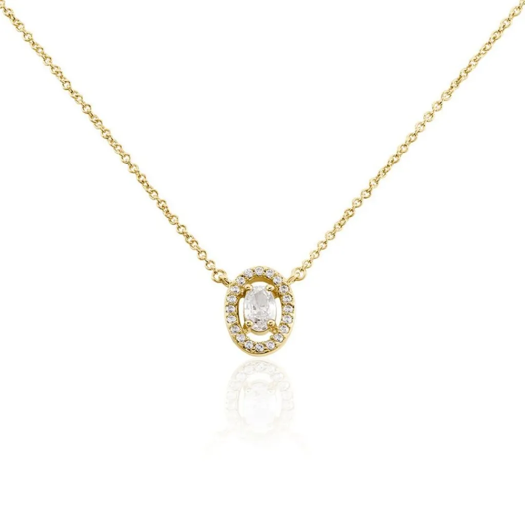 Histoire d'Or Collier Classical Plaqué Or Jaune Oxyde De Zirconium Best