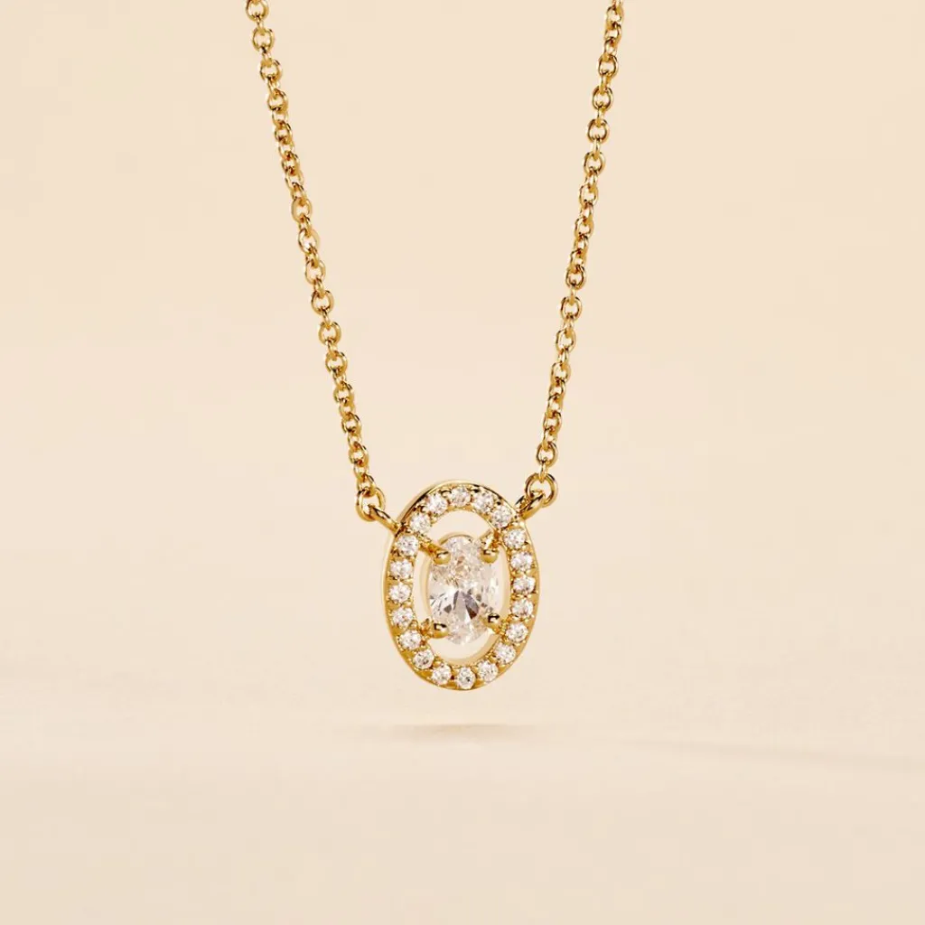 Histoire d'Or Collier Classical Plaqué Or Jaune Oxyde De Zirconium Best