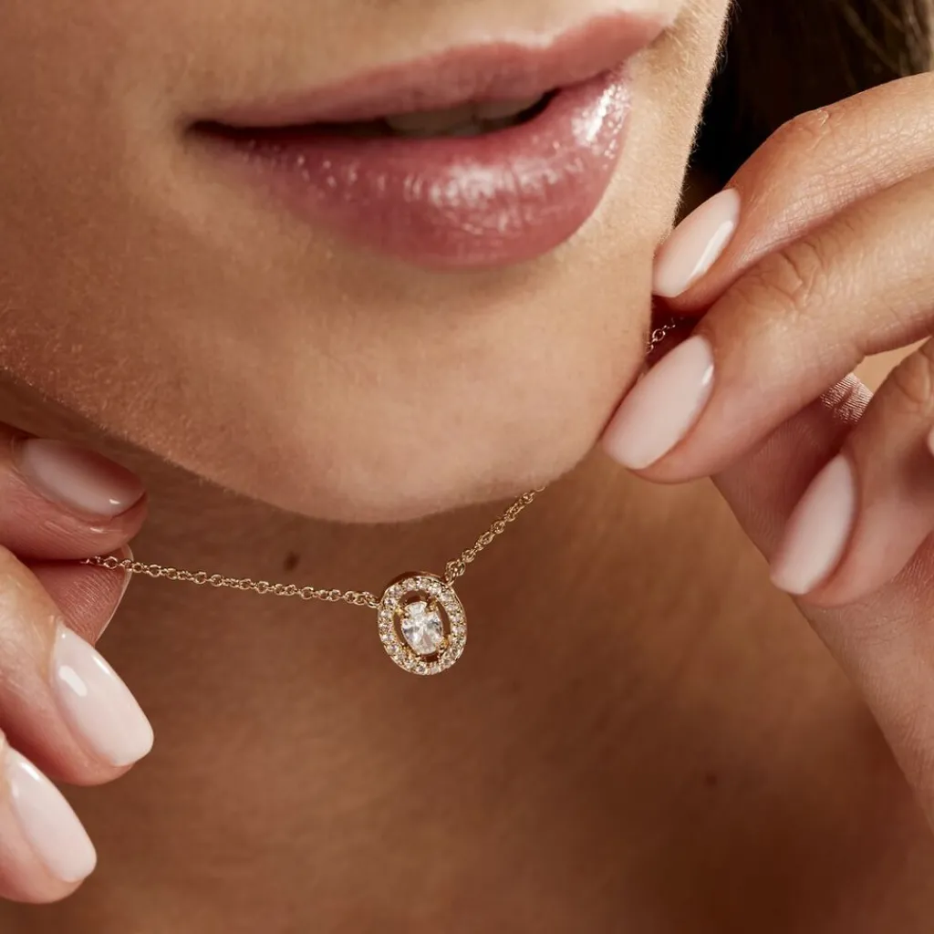 Histoire d'Or Collier Classical Plaqué Or Jaune Oxyde De Zirconium Best