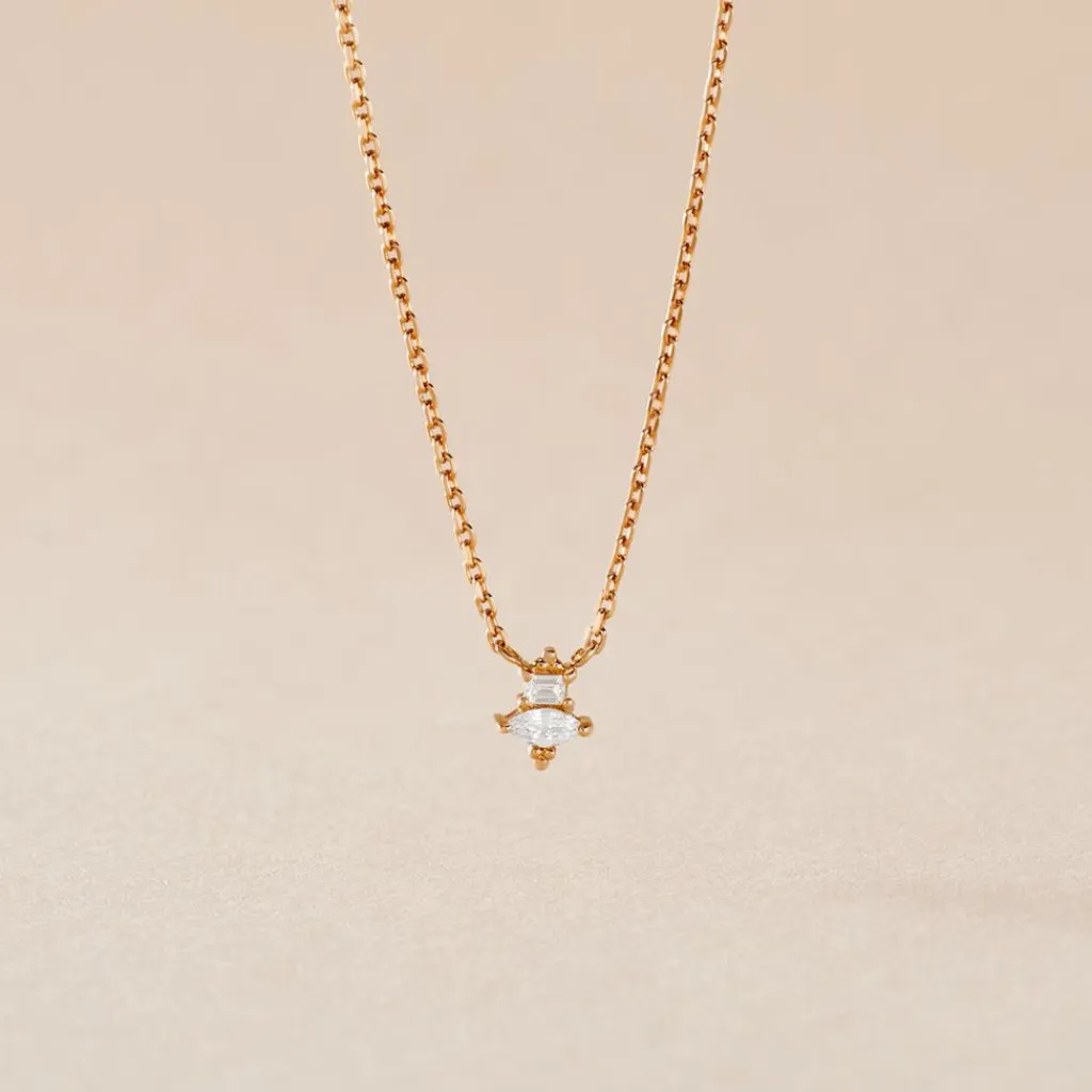 Histoire d'Or Collier éclat Perlé Plaqué Or Oxyde De Zirconium