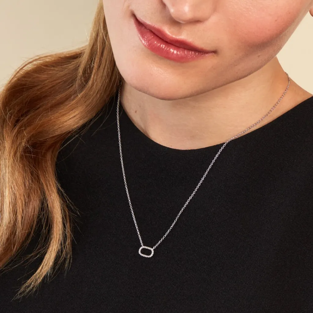 Histoire d'Or Collier Clem Argent Blanc Sale