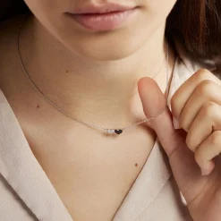 Histoire d'Or Collier Clementine Argent Blanc Oxyde De Zirconium Hot