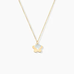 Histoire d'Or Collier Cleomelia Fleur Or Jaune New
