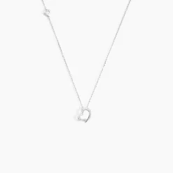 Histoire d'Or Collier Coeur Ktl Or Blanc Diamant Discount