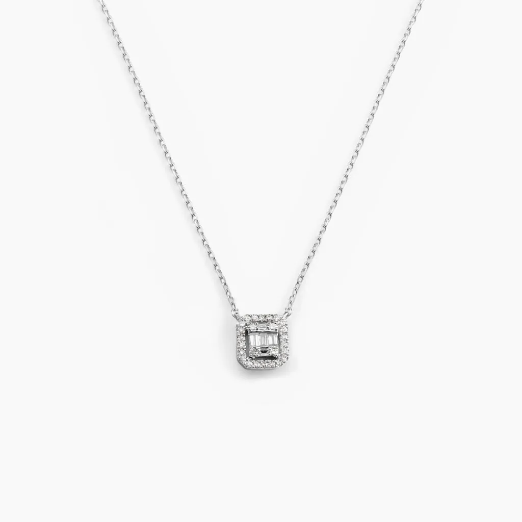 Histoire d'Or Collier Collection 1986 Or Blanc Diamant Hot