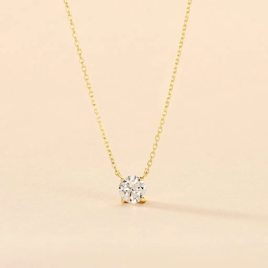 Histoire d'Or Collier Collection Aphrodite Or Jaune Diamant Synthetique or jaune diamant synthétique blanc Online