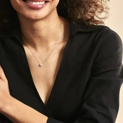 Histoire d'Or Collier Collection Aphrodite Or Blanc Diamant Synthetique or blanc diamant synthétique blanc Sale