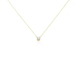 Histoire d'Or Collier Collection Victoria Or Jaune Diamant Synthetique or jaune diamant synthétique blanc Online