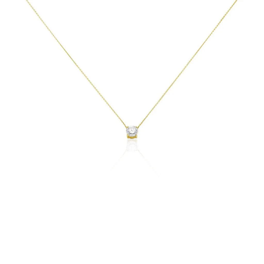 Histoire d'Or Collier Collection Victoria Or Jaune Diamant Synthetique or jaune diamant synthétique blanc Online