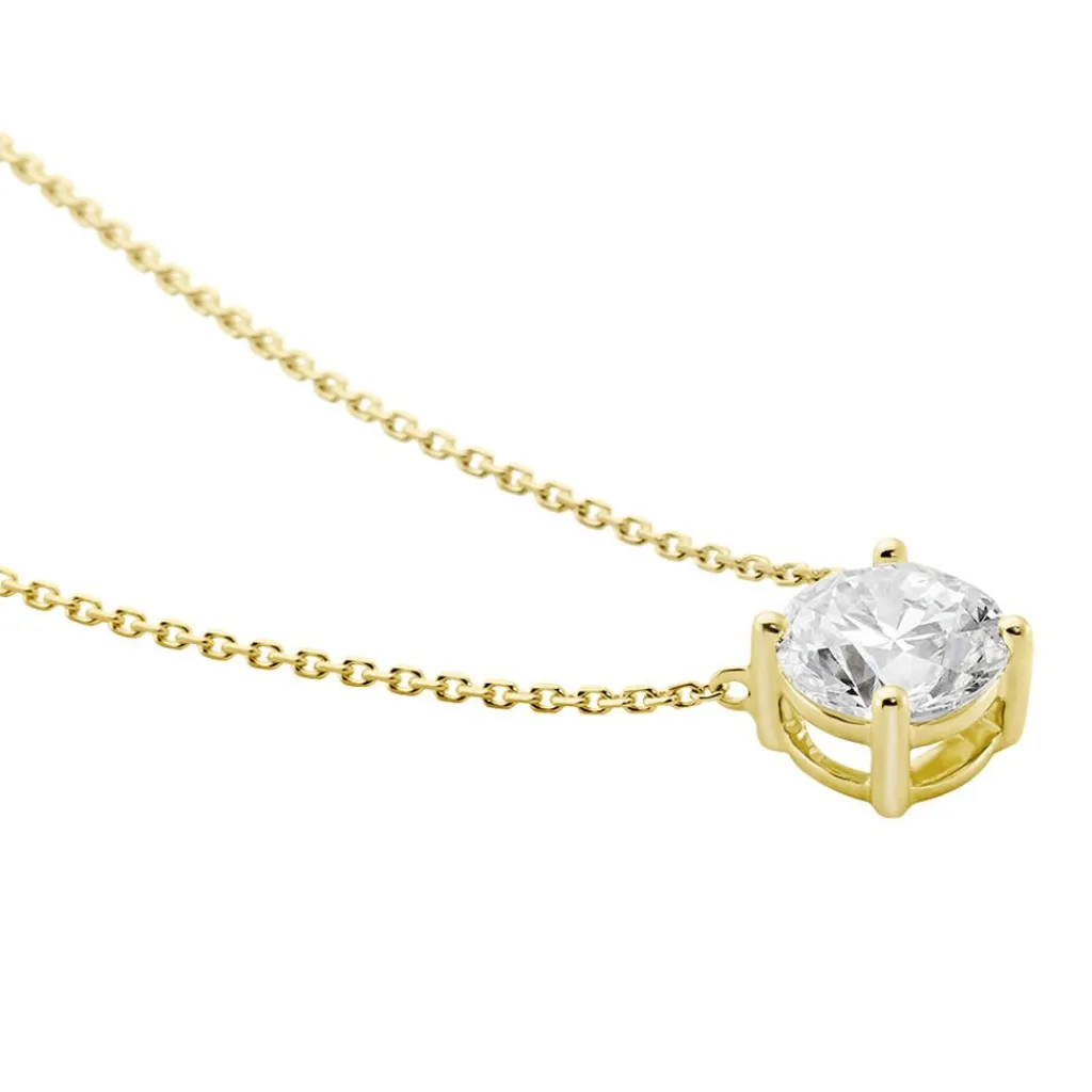Histoire d'Or Collier Collection Victoria Or Jaune Diamant Synthetique or jaune diamant synthétique blanc Online