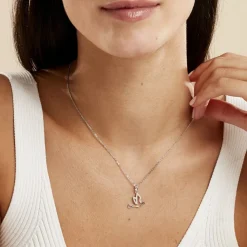 Histoire d'Or Collier Colombe Argent Blanc Oxyde De Zirconium Discount