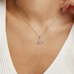 Histoire d'Or Collier Colombe Argent Blanc Oxyde De Zirconium Discount