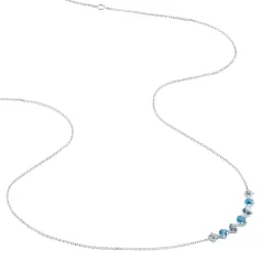 Histoire d'Or Collier Corabella Or Blanc Topaze Best