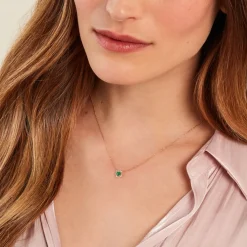 Histoire d'Or Collier Cosimo Or Jaune Emeraude Diamant or jaune émeraude