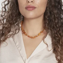 Histoire d'Or Collier Cososus Ambre Outlet