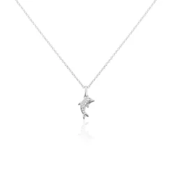 Histoire d'Or Collier Court Argent Blanc Giullia Motif Oxyde De Zirconium Sale