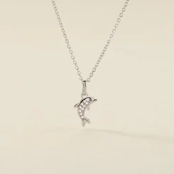 Histoire d'Or Collier Court Argent Blanc Giullia Motif Oxyde De Zirconium Sale