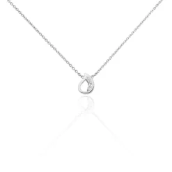 Histoire d'Or Collier Court Argent Blanc Sylvan Oxyde De Zirconium Hot