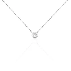 Histoire d'Or Collier Court Argent Blanc Laureano Oxyde De Zirconium Best