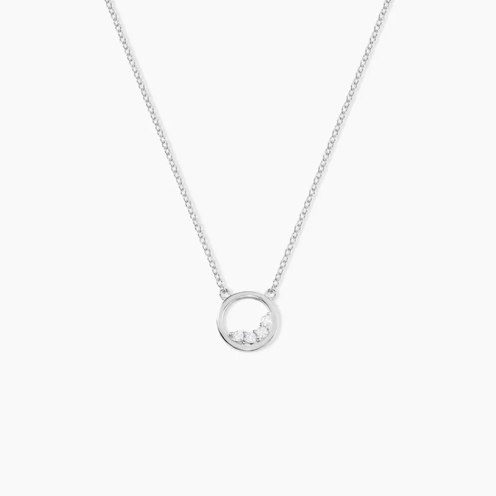Histoire d'Or Collier Court Argent Blanc Vivence Oxyde De Zirconium Online
