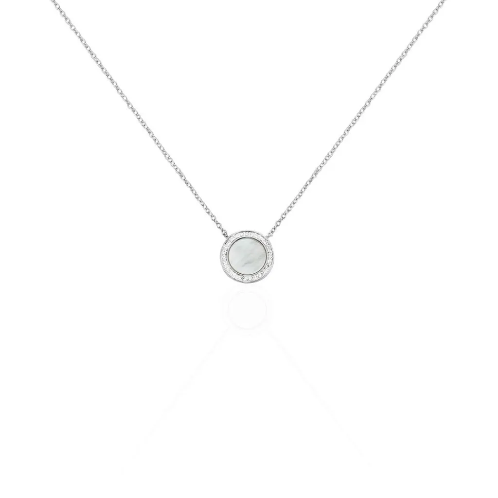 Histoire d'Or Collier Court Argent Blanc Nawala Oxyde De Zirconium argent blanc oxyde Sale