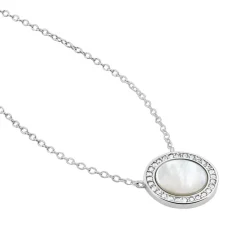Histoire d'Or Collier Court Argent Blanc Nawala Oxyde De Zirconium argent blanc oxyde Sale