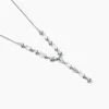 Histoire d'Or Collier Cravate Argent Blanc Shiny Nights Oxyde De Zirconium Outlet