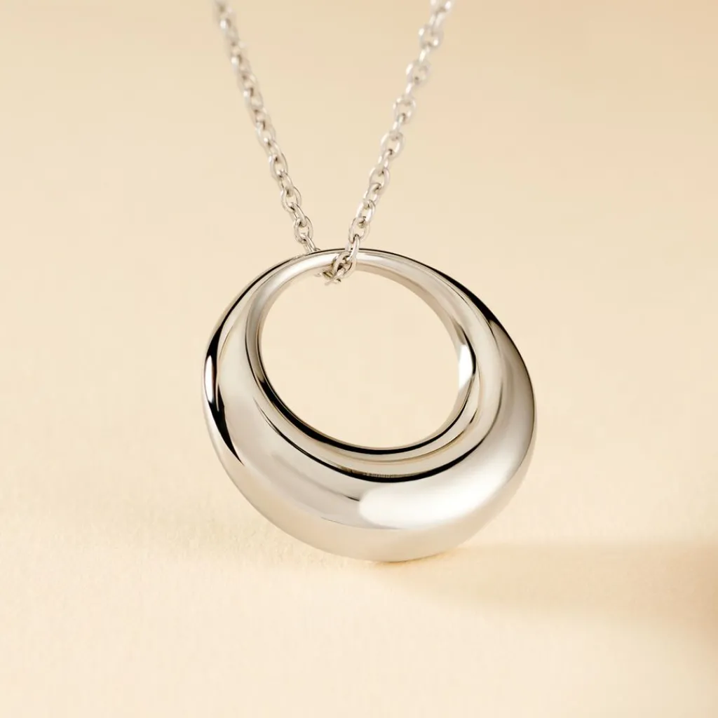 Histoire d'Or Collier Creolia acier blanc Hot