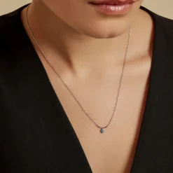 Histoire d'Or Collier Cyane Argent Blanc Turquoise Hot