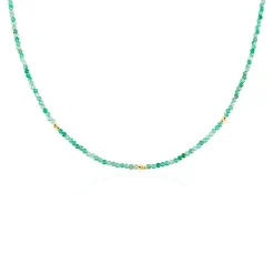 Histoire d'Or Collier Cyclades Argent Jaune Agate argent jaune agate vert New