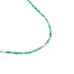 Histoire d'Or Collier Cyclades Argent Jaune Agate argent jaune agate vert New