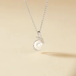 Histoire d'Or Collier Cyrana Argent Blanc Perle De Culture Et Oxyde De Zirconium Best