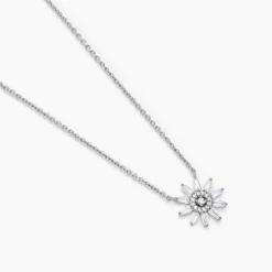 Histoire d'Or Collier Daisy Argent Blanc Oxyde De Zirconium New