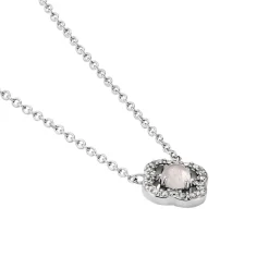 Histoire d'Or Collier Dally Argent Blanc Quartz Oxyde De Zirconium Clearance