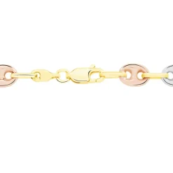 Histoire d'Or Collier Dami Maille Grain De Cafe or tricolore Sale