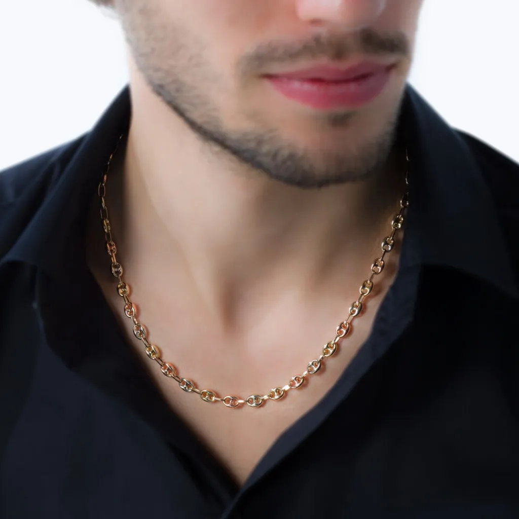 Histoire d'Or Collier Dami Maille Grain De Cafe or tricolore Sale