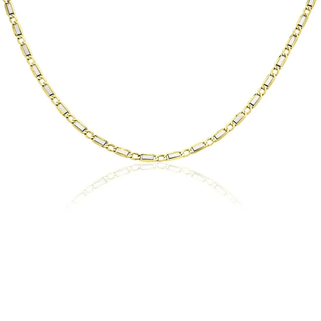 Histoire d'Or Collier Danae Plaquette Or Bicolore Sale