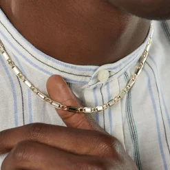 Histoire d'Or Collier Danae Plaquette Or Bicolore Discount